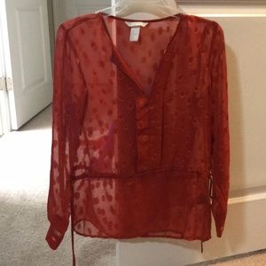 H&M Orange Blouse